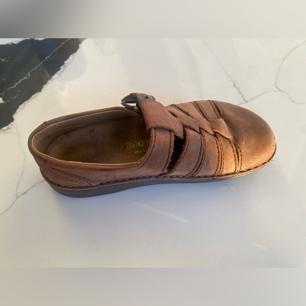 Birkenstock Tan Leather Sandals for Women - Picture 7 of 7